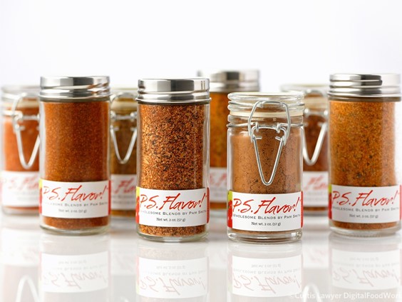 White Background Product Photos with P.S. Flavor! Spice Blends